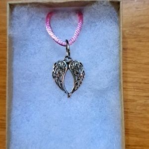 Silver Angel Wings Necklace